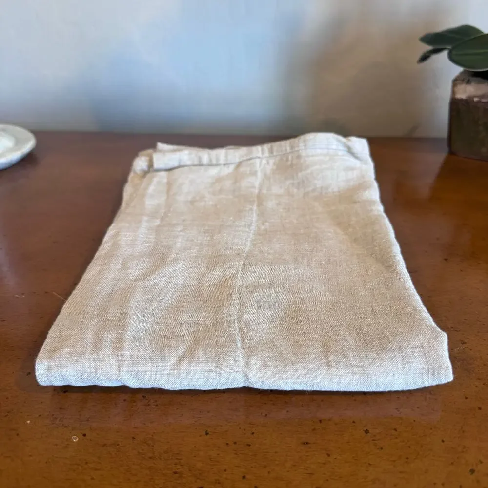 Quince European Linen Standard Pillowcase Natural Chambray NWOT